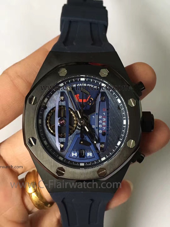 Royal Oak Carbon Concept Blue Dial Blacksteel Case Watch Copy
